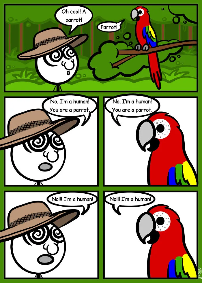 Chris Finds A Parrot! Chris Finds A Parrot!