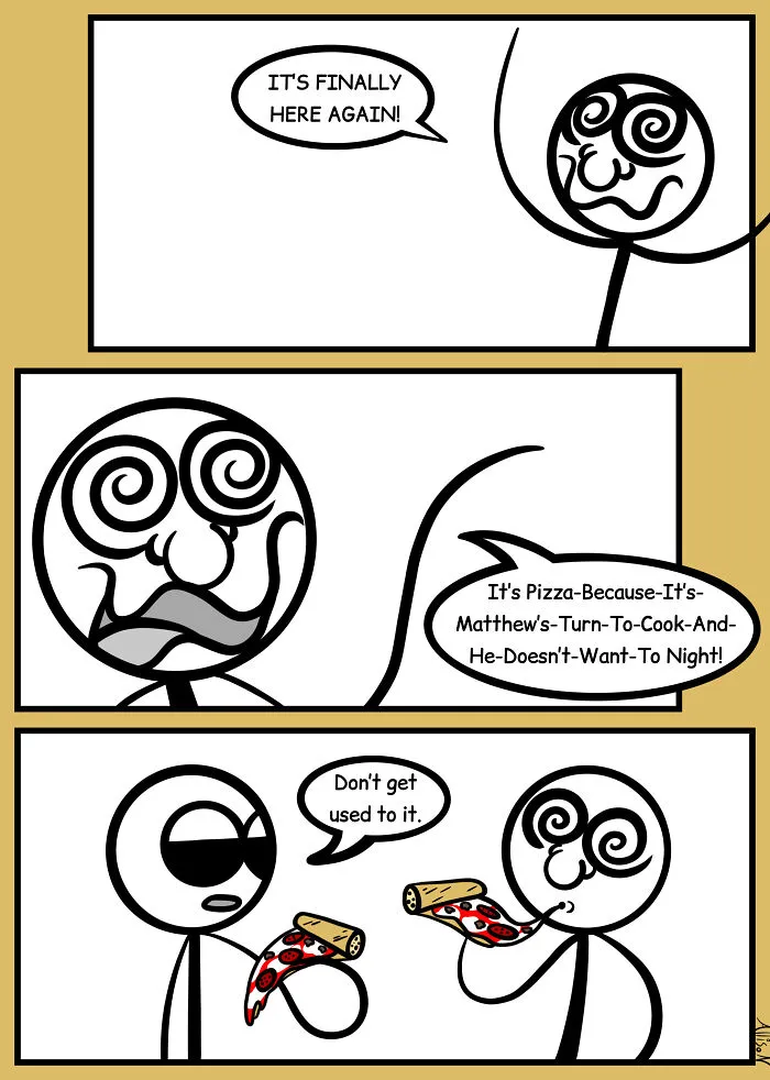 Yum! Pizza!