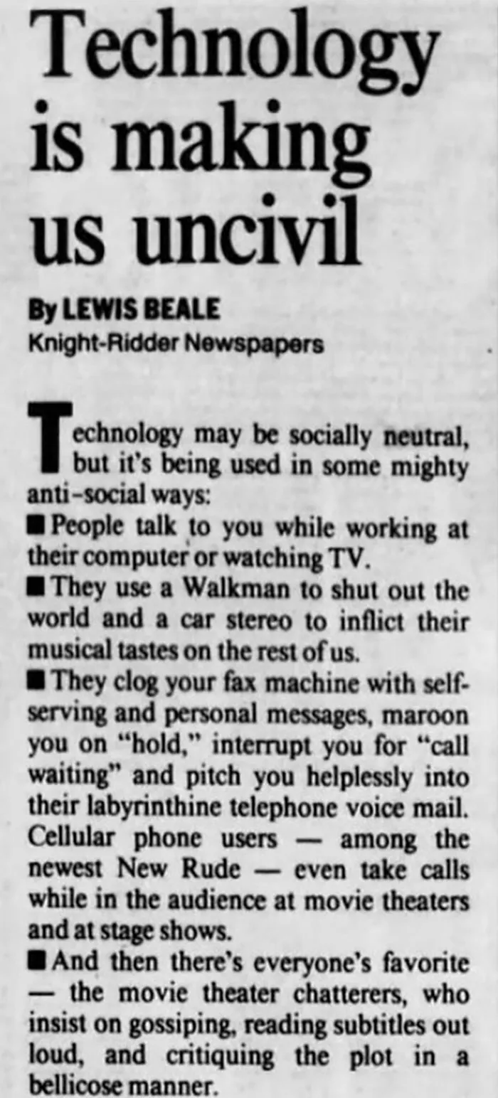 “Fear Of Old Things When They Were New”: 30 Interesting Vintage Newspaper Clippings