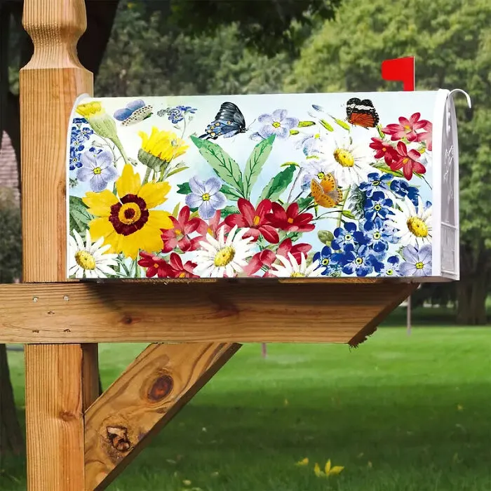 Mailbox In Bloom: <span Style="Font:inherit;color:#d74b1f;"> Colorful Flower Wrap</Span> To Brighten Your Outdoor Space!