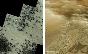 Mars Covered In Hundreds Of “Spiders” In Horrifying New Satellite Footage