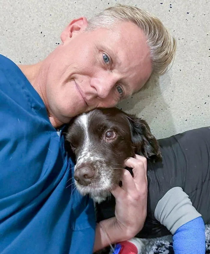After A Very Long Surgery, It Was Nice To Cuddle Up To My Patient, Beautiful Betty