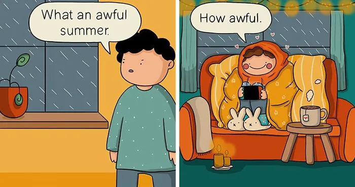 Artist Illustrates Everyday Life With Her Boyfriend In 38 Relatable Comics (New Pics)
