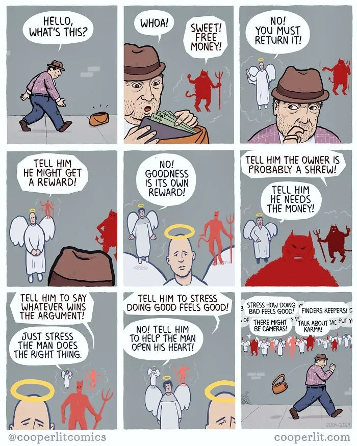 31 Comics Filled With Twists And Turns, From Silly To Serious, By “Cooper Lit Comics” (New Pics)