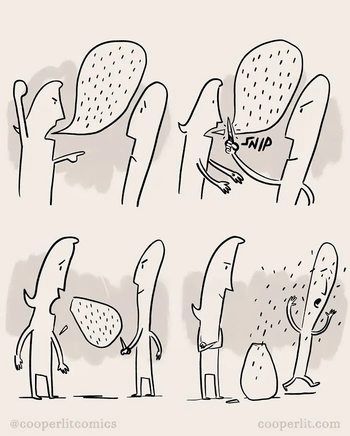 31 Comics Filled With Twists And Turns, From Silly To Serious, By “Cooper Lit Comics” (New Pics)