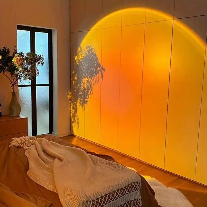 Turn Every Hour Into Sunset Hour With This <span Style="Font:inherit;color:#d74b1f;"> RGB Projection Lamp</Span>, Perfect For That Artsy Friend Who's All About The Vibes