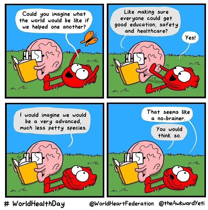 Artist Creates Comic Series About Human Organs Interacting With Each Other (30 New Pics)