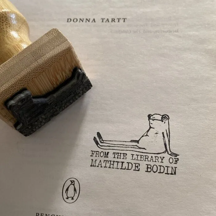 Stamp Your Story With A Custom <span Style="Font:inherit;color:#d74b1f;"> Ex Libris Frog Stamper</Span> - Perfect For Personalizing Your Library!
