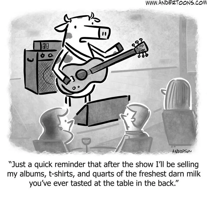 30 Black And White One-Panel Comics By A Talented Cartoonist