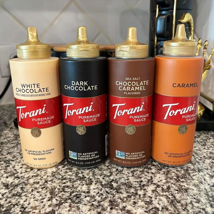 Flavor Up Their Life With <span Style="Font:inherit;color:#d74b1f;"> Torani's Puremade Sauce Variety Pack</Span> - Four Bottles Of Yum!