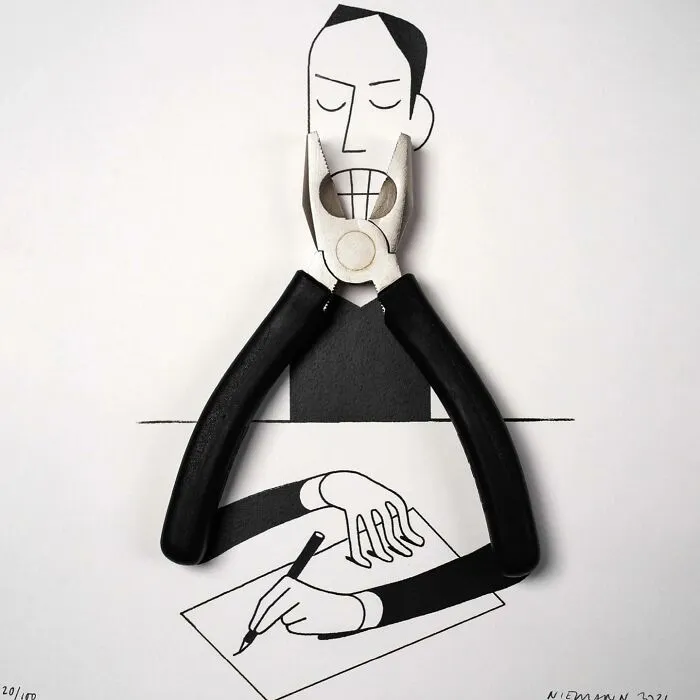 36 Captivating And Humorous Illustrations Created From Everyday Items By Christoph Niemann
