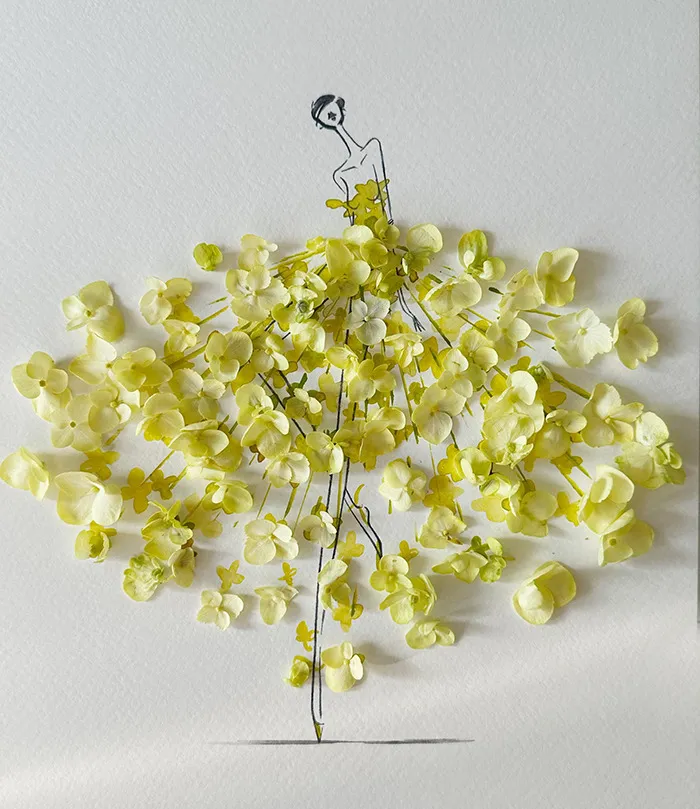 Artist Fuses Fashion With Art, Creating Beautiful Gowns Using Watercolors And Flowers (70 Pics)