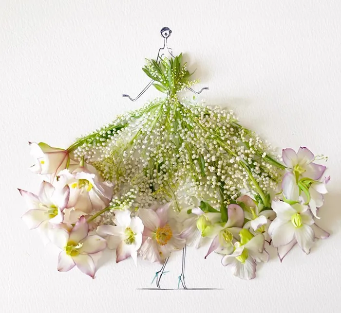 Artist Fuses Fashion With Art, Creating Beautiful Gowns Using Watercolors And Flowers (70 Pics)