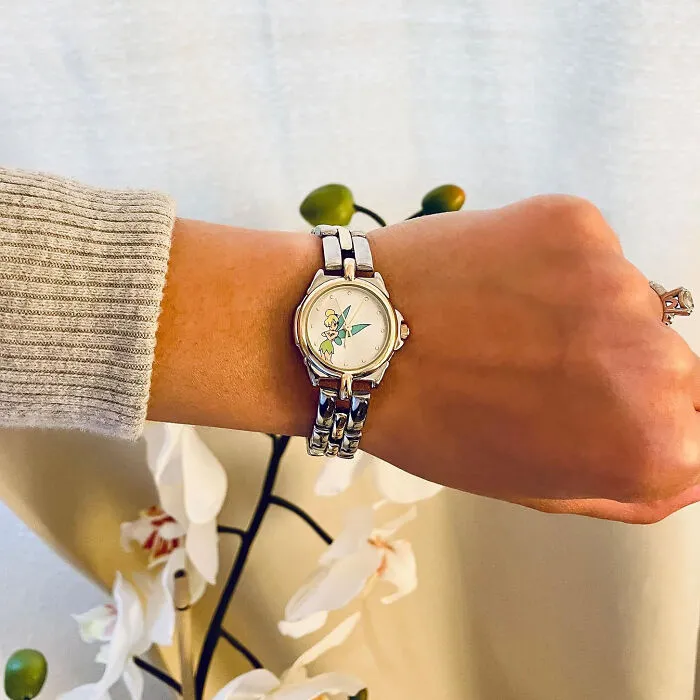 Spread The Word That You Do Believe In Fairies With A<span Style="Font:inherit;color:#d74b1f;"> Tinkerbell Two-Tone Watch</Span>