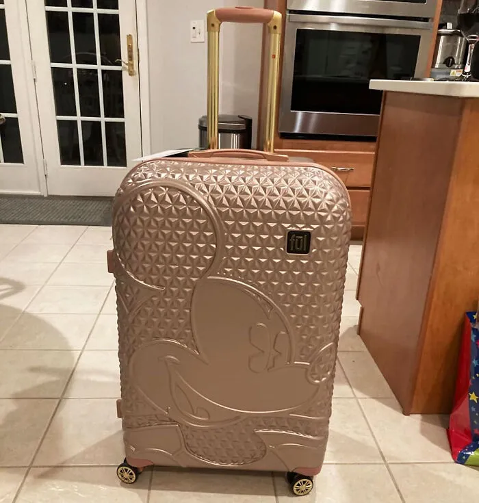 Every Disney Adult Needs A <span Style="Font:inherit;color:#d74b1f;"> Hard Shell Mickey Mouse Suitcase</Span> For Their Next Trip To The Magic Kingdom!