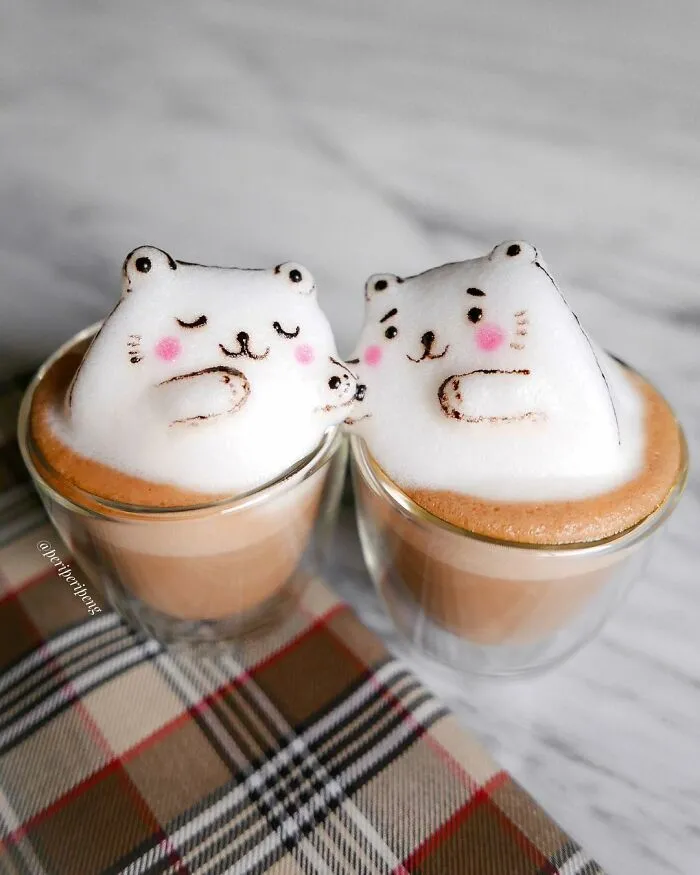 45 Captivating Sculptures And Drawings Made Entirely From Coffee Foam By Daphne Tan (New Pics)