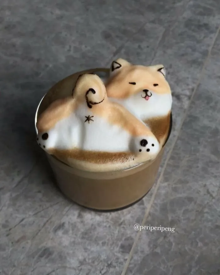 45 Captivating Sculptures And Drawings Made Entirely From Coffee Foam By Daphne Tan (New Pics)