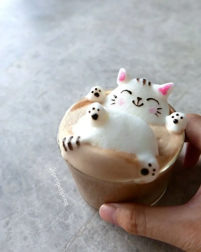 45 Captivating Sculptures And Drawings Made Entirely From Coffee Foam By Daphne Tan (New Pics)
