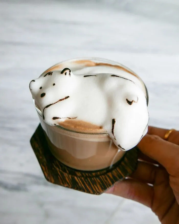 45 Captivating Sculptures And Drawings Made Entirely From Coffee Foam By Daphne Tan (New Pics)