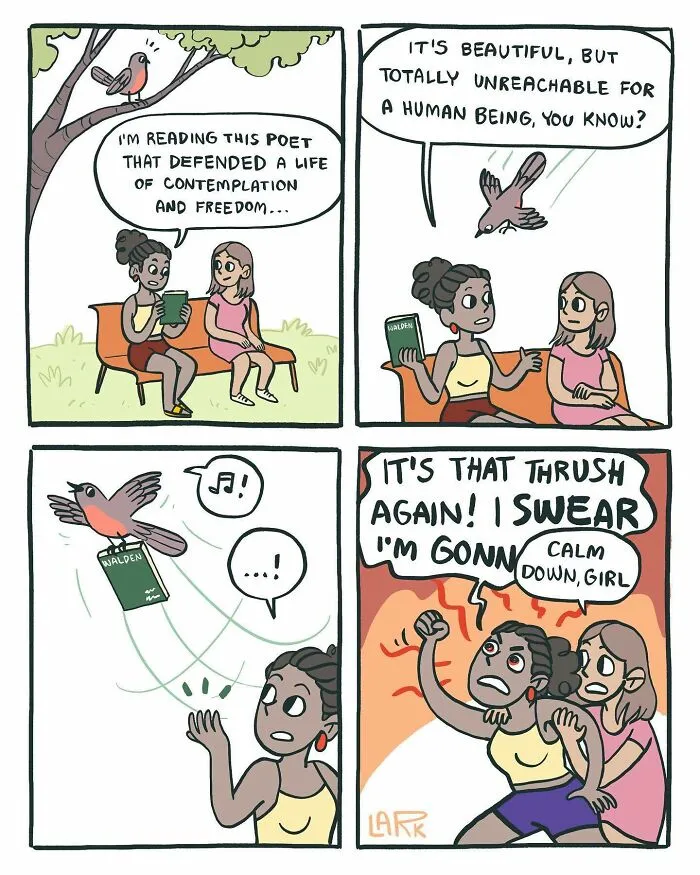 Corporate Comedy: 37 Comics About A Workplace Where Birds Work For A Cat Boss, By This Artist (New Pics)