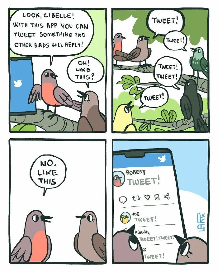 Corporate Comedy: 37 Comics About A Workplace Where Birds Work For A Cat Boss, By This Artist (New Pics)