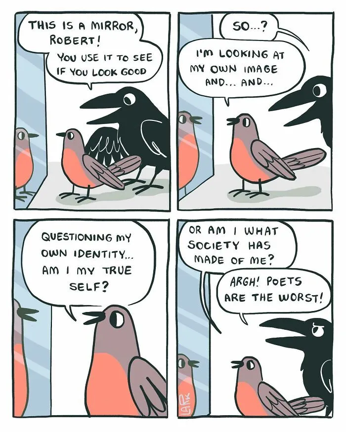 Corporate Comedy: 37 Comics About A Workplace Where Birds Work For A Cat Boss, By This Artist (New Pics)