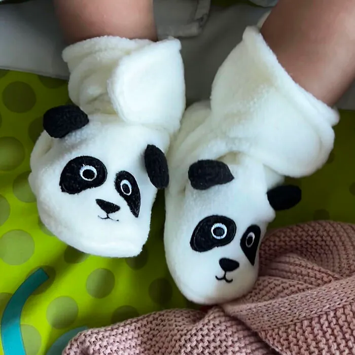 Little Paws For Little Feet With Adorable Animal Face <span Style="Font:inherit;color:#d74b1f;"> Slipper Booties</Span>