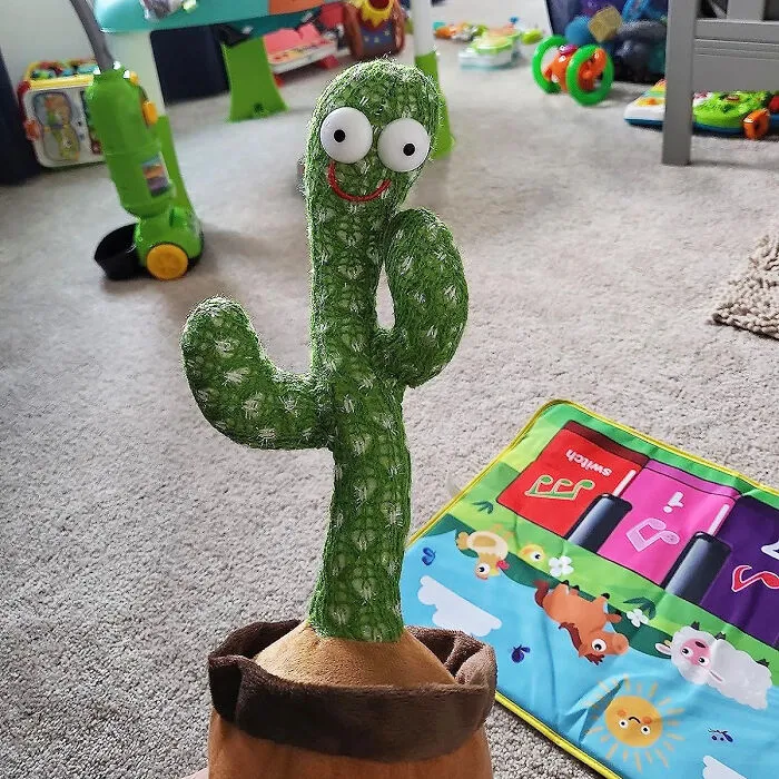 Get The Party Started With Tiktok Famous <span Style="Font:inherit;color:#d74b1f;"> Talking, Dancing Cactus Toy</Span> That Your Baby Will Love!