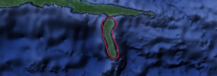 I. Coordinates: 2°06'35"S 126°06'56"E