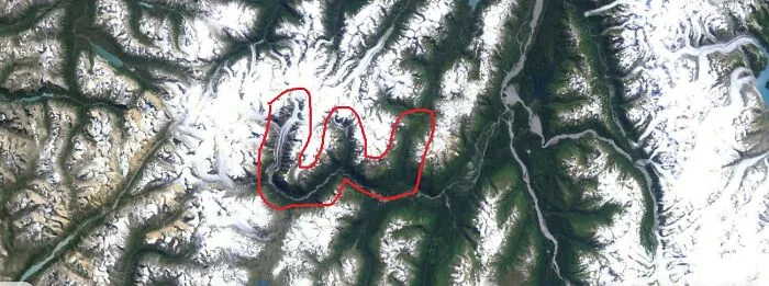 W. Coordinates: 59°35'47"N 135°48'57"W