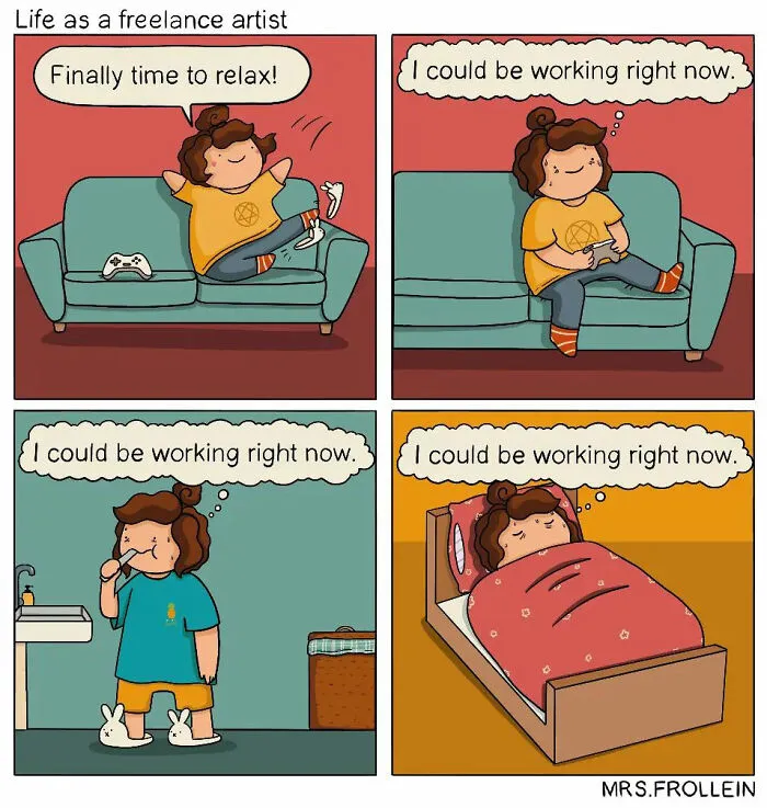 Artist Illustrates Everyday Life With Her Boyfriend In 38 Relatable Comics (New Pics)