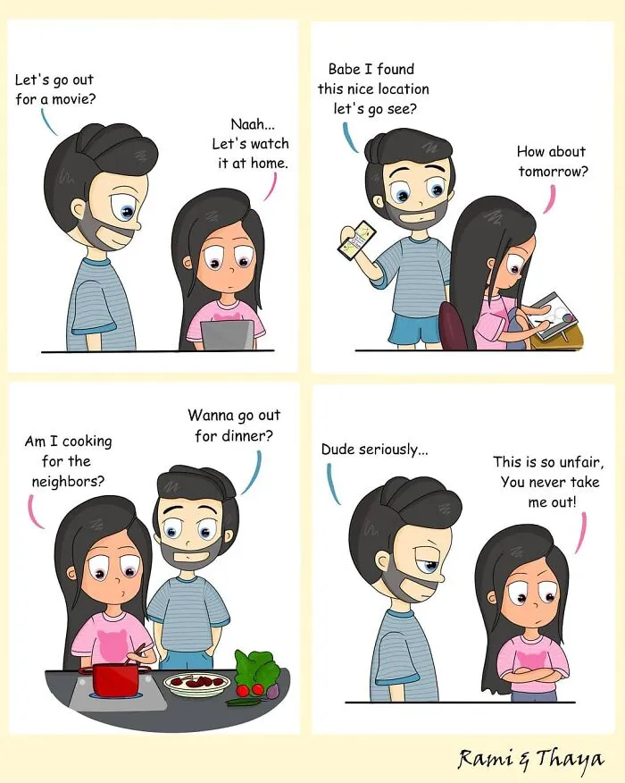 25 Comics About Relationships That Most Couples May Relate To By Raveena Withanage