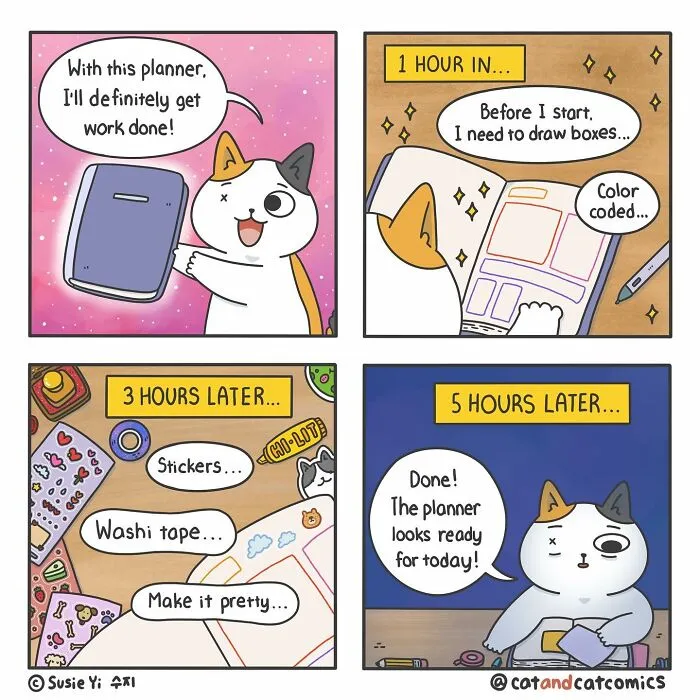 "Cat & Cat": 25 Funny And Wholesome Comics About The Secret Life Of Feline Friends (New Pics)
