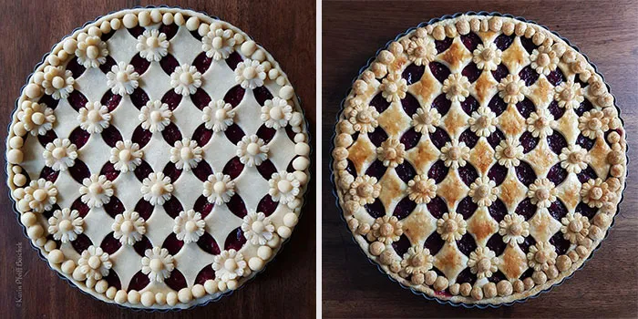 German Baker Shows Before & After Pics Of Pie Crust Designs That Look Too Good To Eat (30 New Pics)
