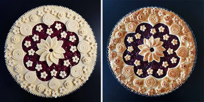 German Baker Shows Before & After Pics Of Pie Crust Designs That Look Too Good To Eat (30 New Pics)