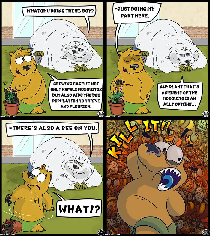 This Artist's 30 Hilarious Animal Comics Tackle Real-Life Struggles