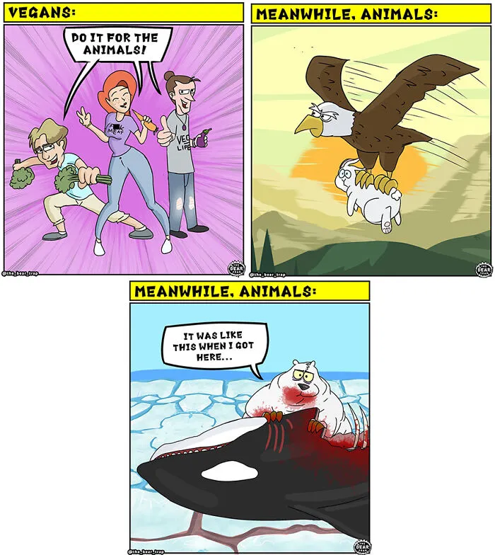 This Artist's 30 Hilarious Animal Comics Tackle Real-Life Struggles