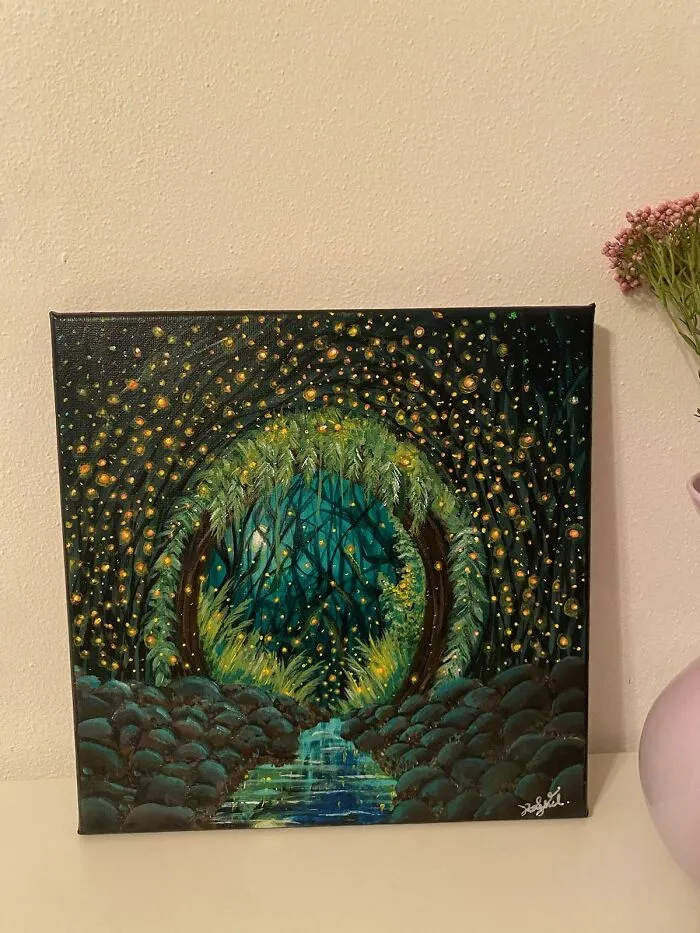 Drawing Of A Fantasy Garden