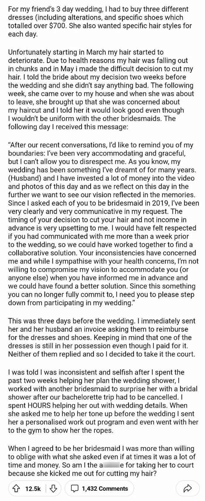 Should Have Had The Lawsuit Served To Her At The Altar