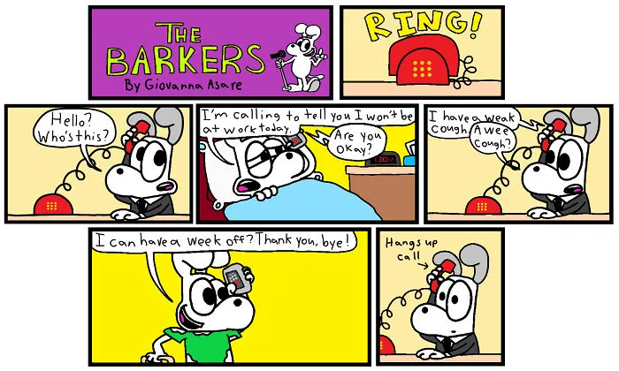 7 More "The Barkers" Comic Strips That I Created