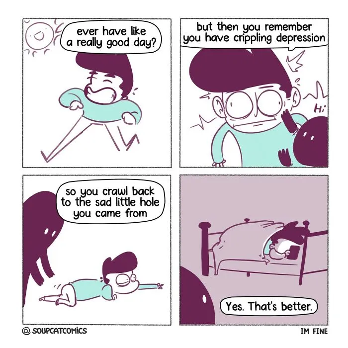 30 Funny Comics With Unexpected Twists And A Dash Of Dark Humor Made By This Artist