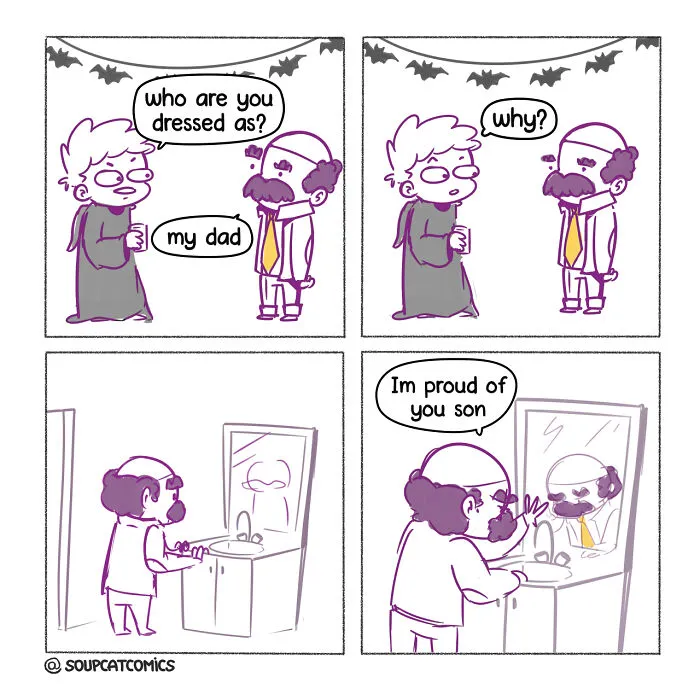 30 Funny Comics With Unexpected Twists And A Dash Of Dark Humor Made By This Artist