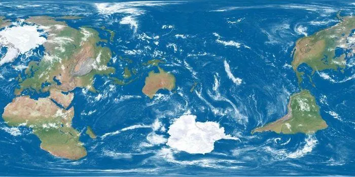 The Earth Being Centered On Great Britain Is Arbitrary, So Here's A Map Centered On New Zealand