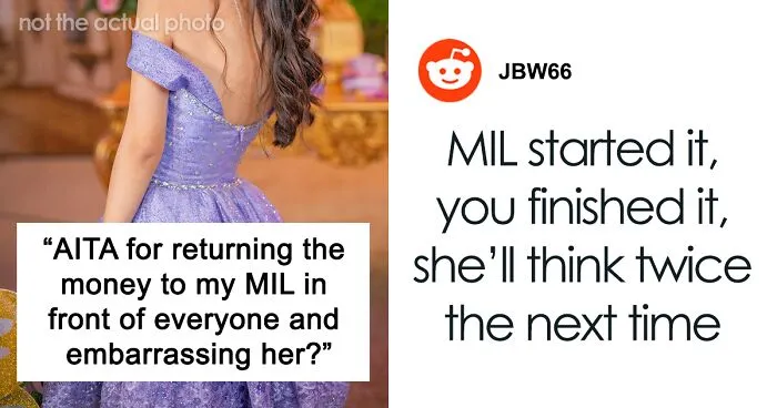 "AITA For Returning The Money To My MIL In Front Of Everyone, Embarrassing Her?"
