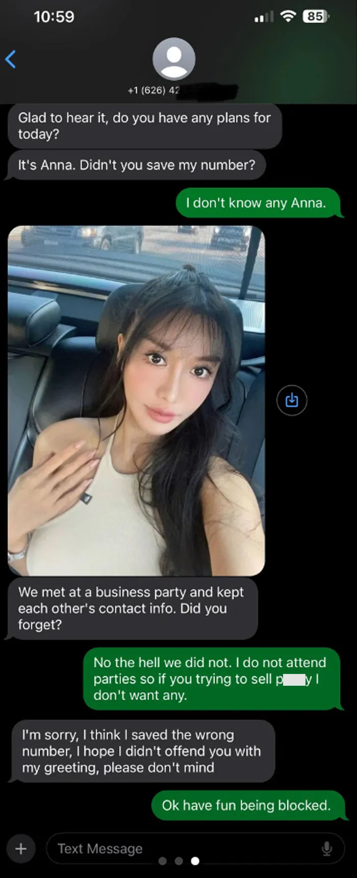 When Scammers Text  Like This