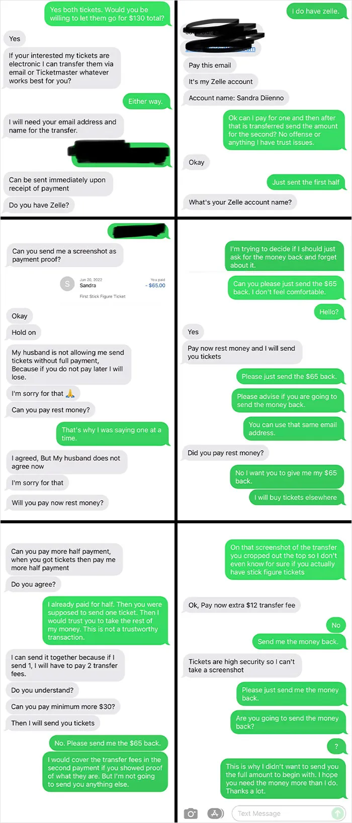 Got Scammed Trying To Buy Stick Figure Tickets