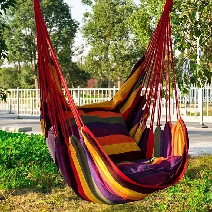 Garden Bliss Awaits: <span Style="Font:inherit;color:#d74b1f;"> Hammock Chair</Span> - Decor & Comfort!