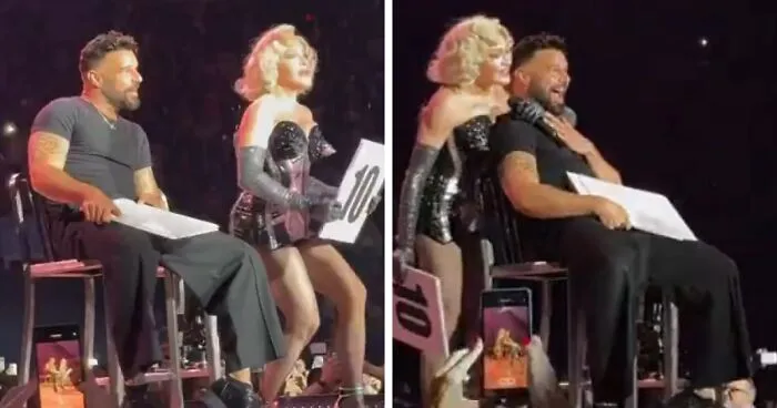 “Address The Elephant In Your Pants”: Fans Think Ricky Martin Was Aroused During Madonna Concert