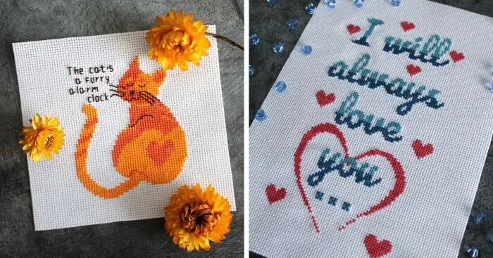 Simple Cross-Stitch Patterns For Beginners (25 Pics)