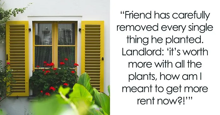 Tenant Gets Kicked Out As His Garden Is Used To Bump Up Rent, He Takes It With Him On His Way Out